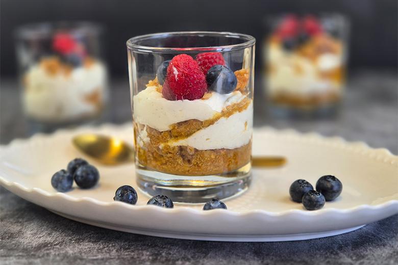 Ungebackener Cheesecake