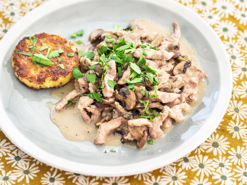 Züricher Geschnetzeltes mit Rösti