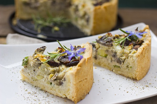 Herbstliche Pilz-Quiche