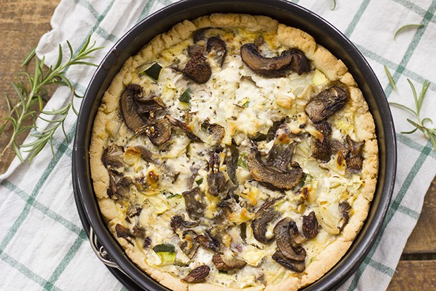 Herbstliche Pilz-Quiche