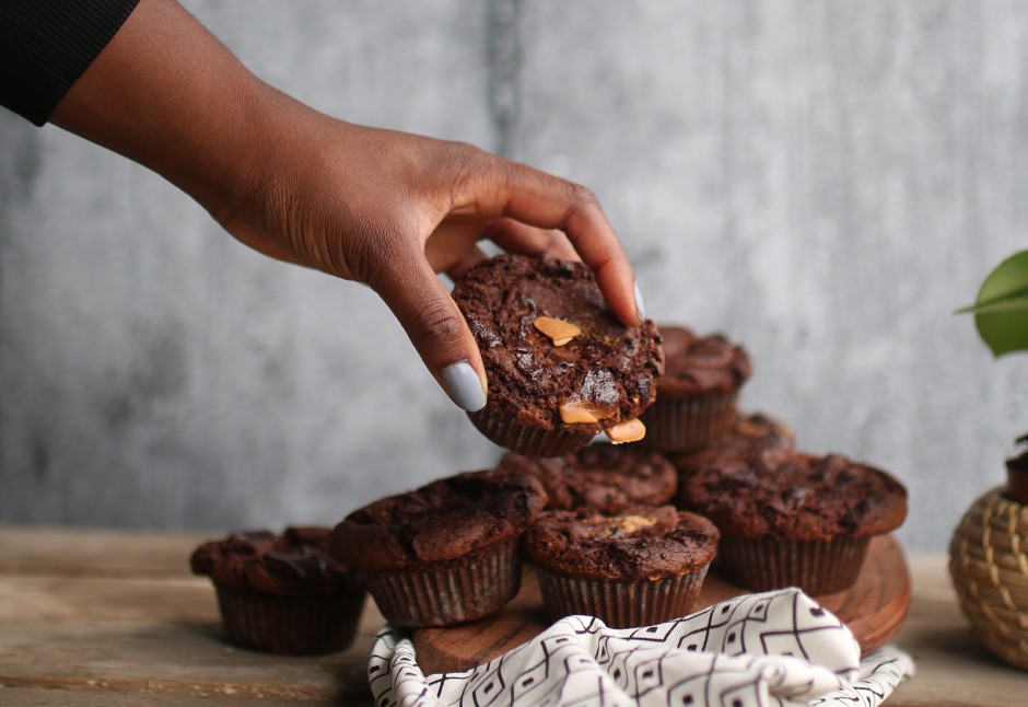 Doppelte Schoko Muffins