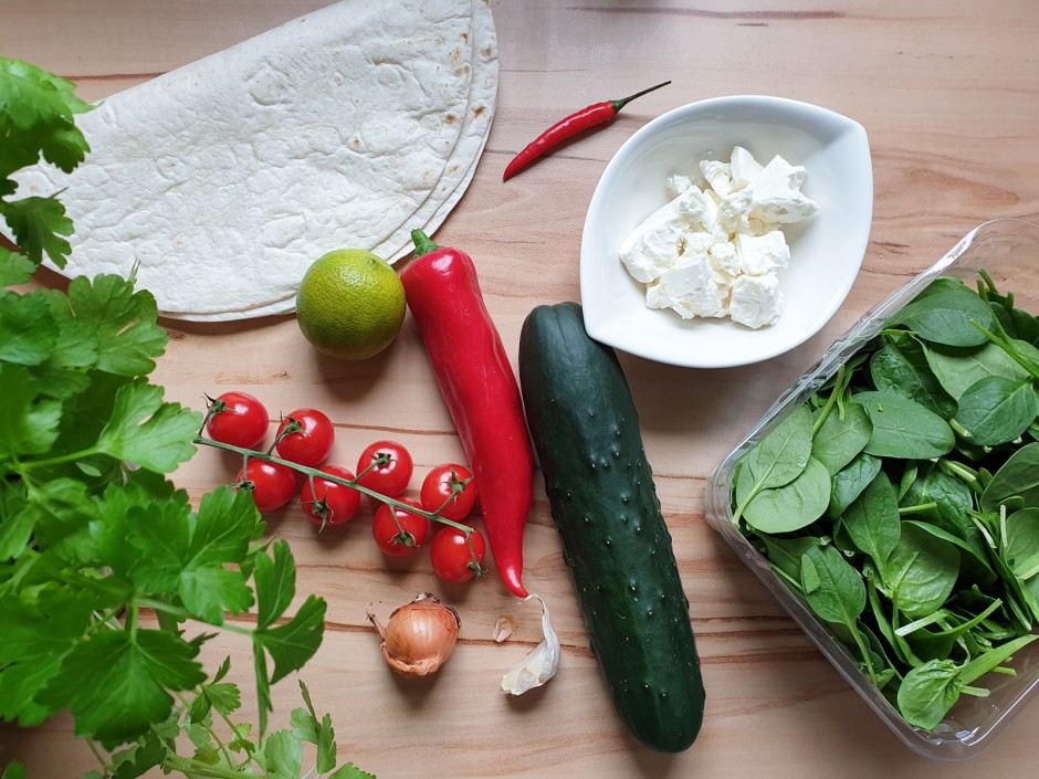 Schafkäse-Wrap