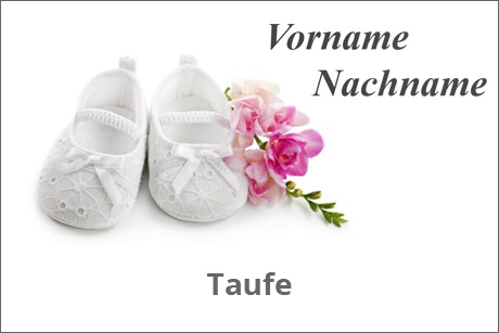 Tischkarten Taufe