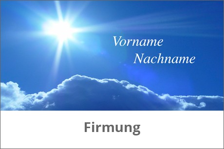 Tischkarten Firmung