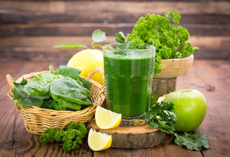 Smoothie-Power in Grün