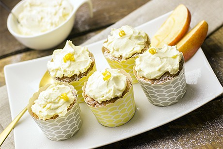 Apfelmuffins mit Vanillecreme