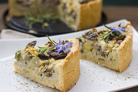 Herbstliche Pilz-Quiche
