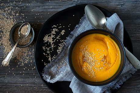 Süßkartoffel-Karottensuppe