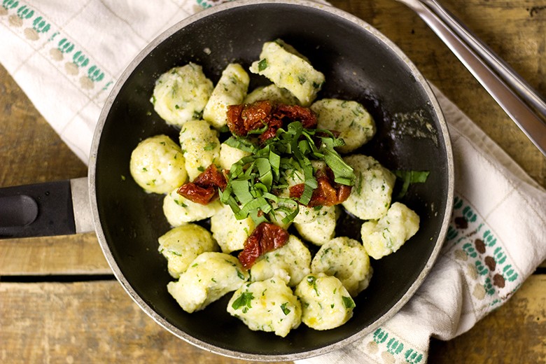 Topfen-Gnocchi mit Bärlauch