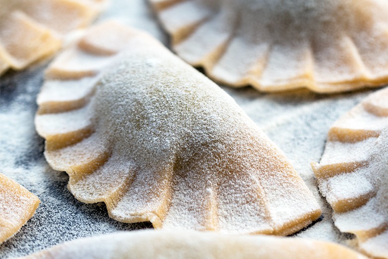 Ravioli mit Bärlauchfülle