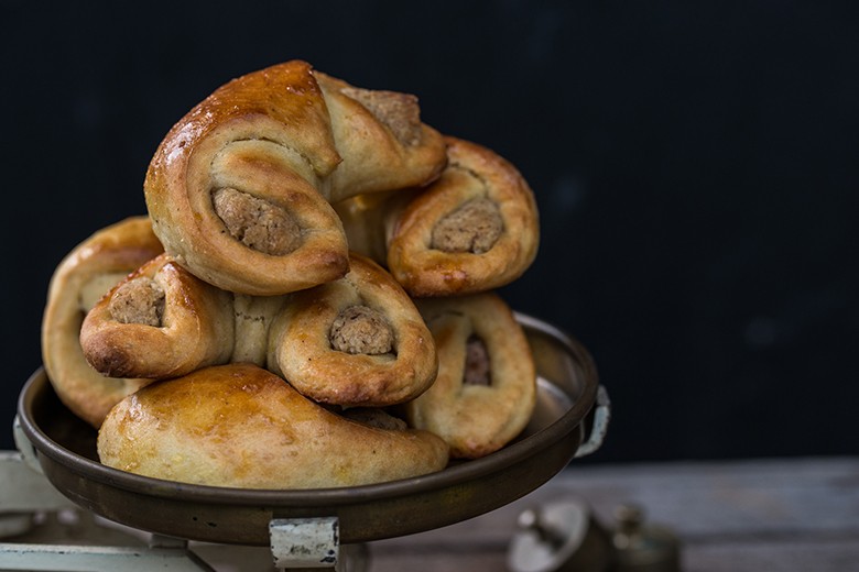 Kipferl aus Kartoffel-Germteig