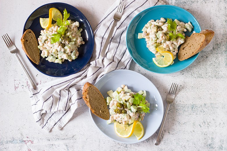Bohnen-Apfel-Sellerie-Salat für die Fastenzeit