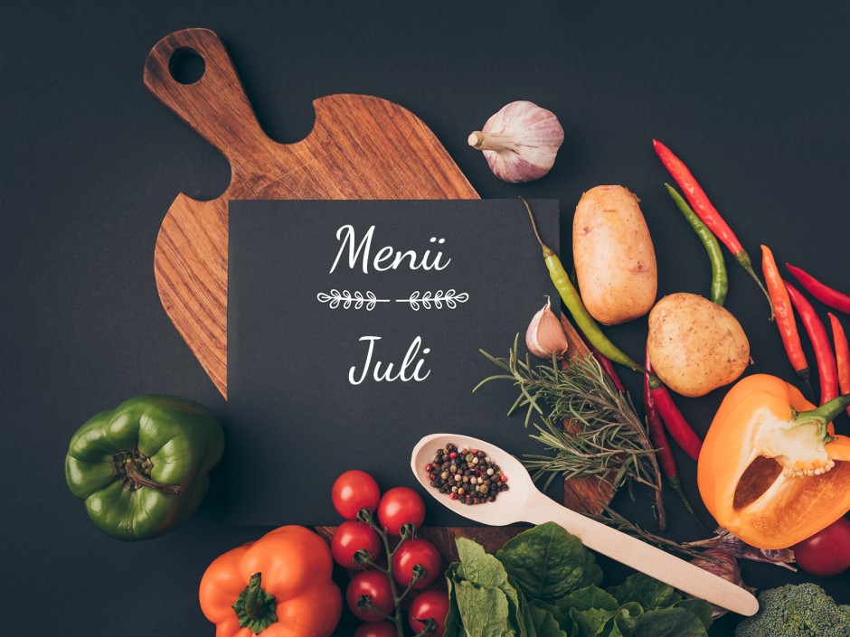 Menü im Juli