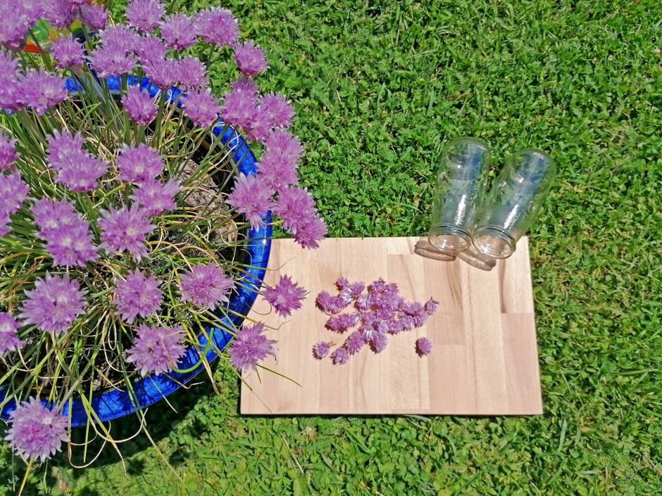 Schnittlauchblüten-Essig Grundrezept
