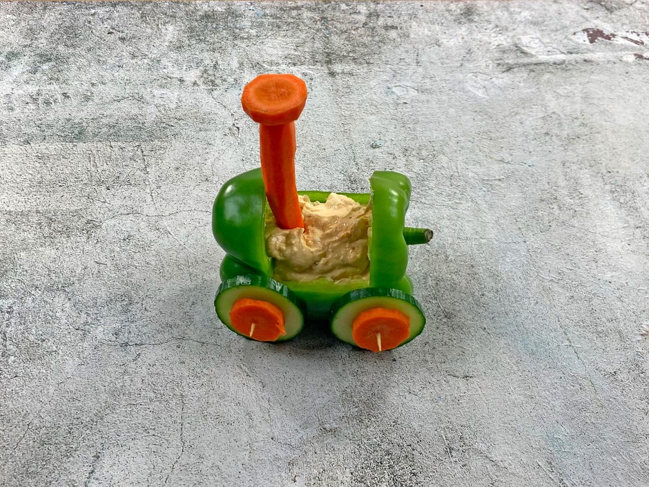 Schornstein für den Gemüsezug