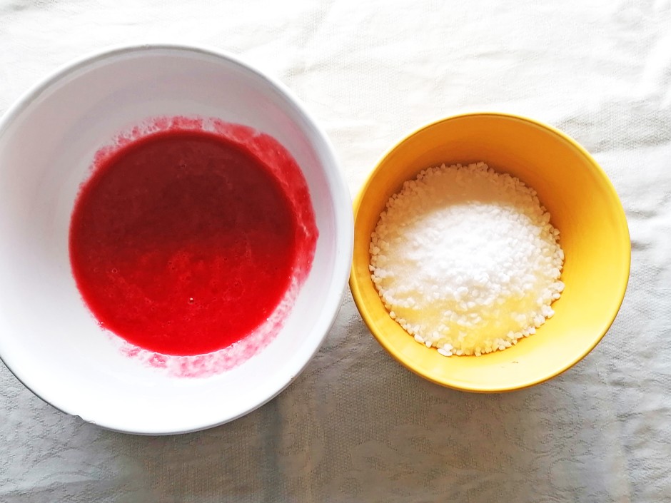 Beeren pürieren