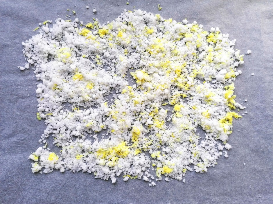 Zitronensalz trocknen