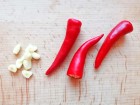 Chili-Knoblauch-Öl Zubereitung