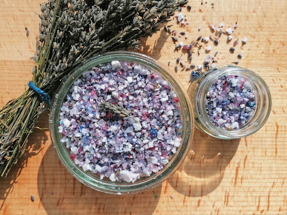 Lavendel-Badesalz Grundrezept