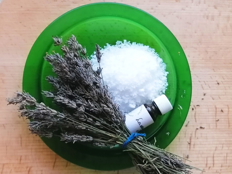 Lavendel-Badesalz Zutaten