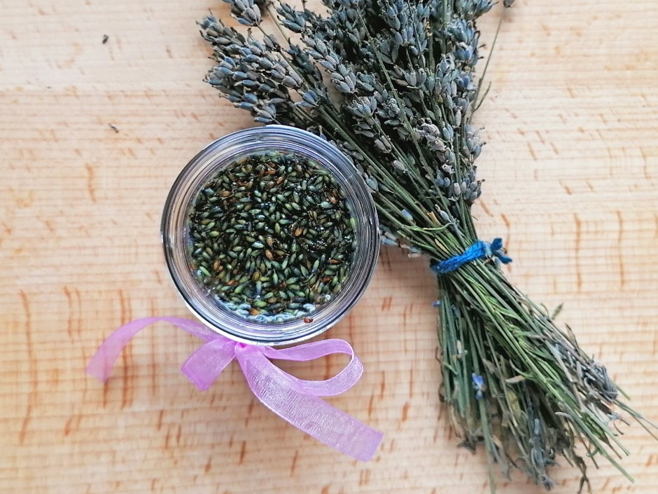 Kokos-Lavendel-Peeling Zubereitung