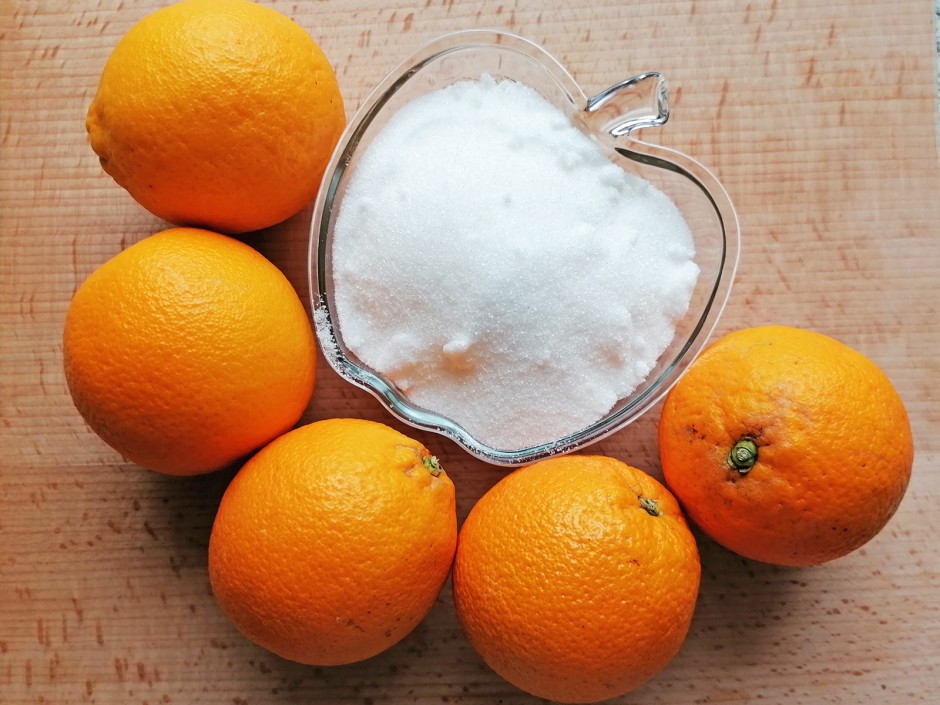 Orangenzucker Zutaten
