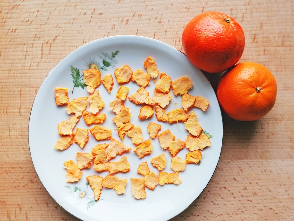 Winterliches Potpourri Orangenschalen