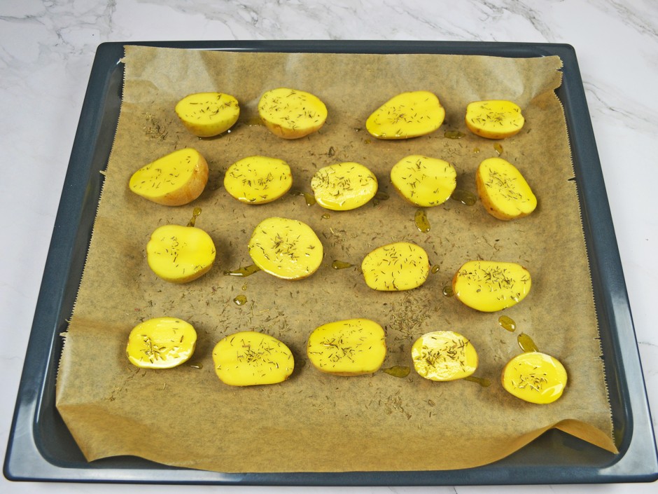 Einfache Weihnachtsgans Kartoffeln und Fertigstellung