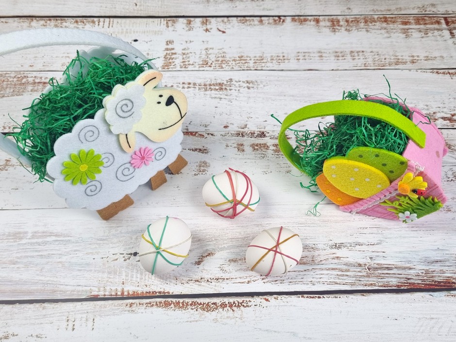 Färbetechnik mit Gummibändern Zutaten