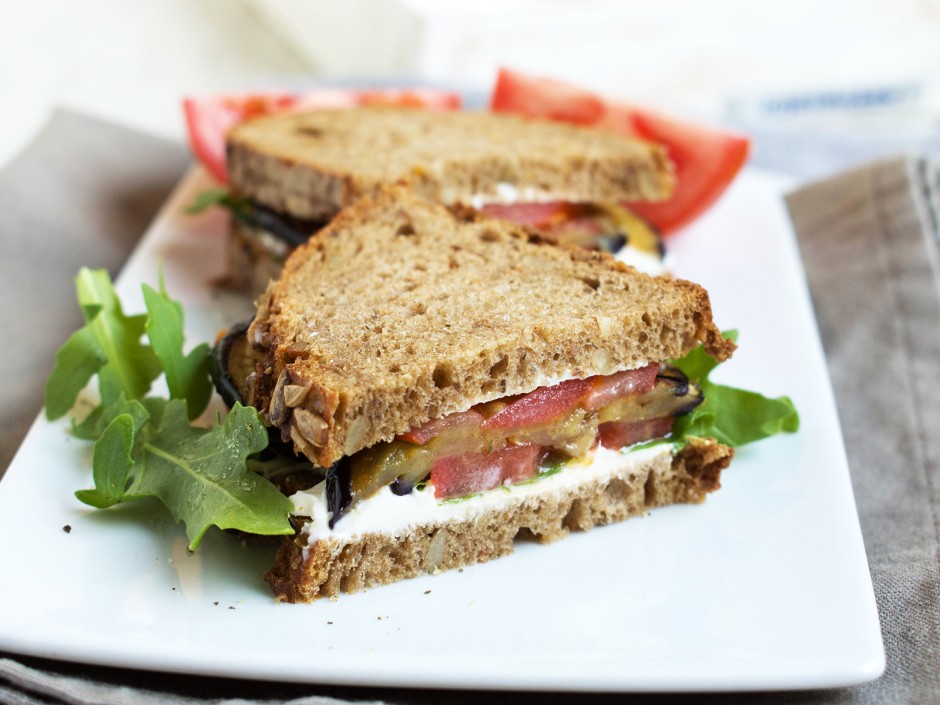 Sandwich mit Schafskäse