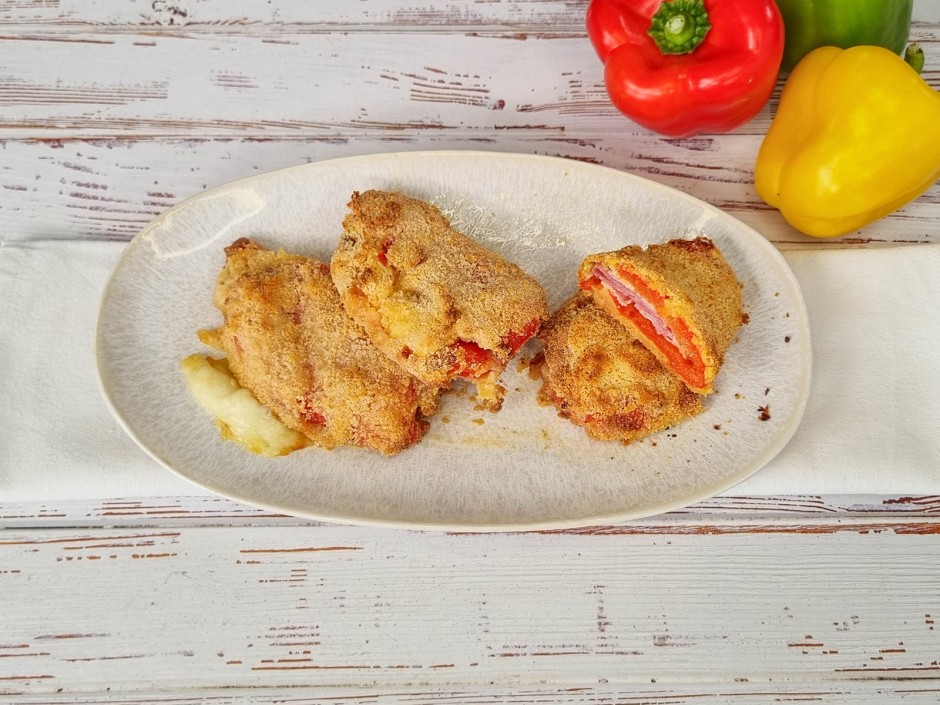 Paprika Cordon bleu mit Feta Grundrezept