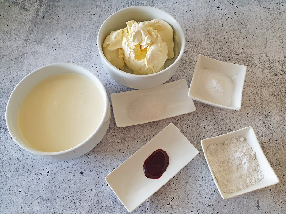 Zutaten für die Creme