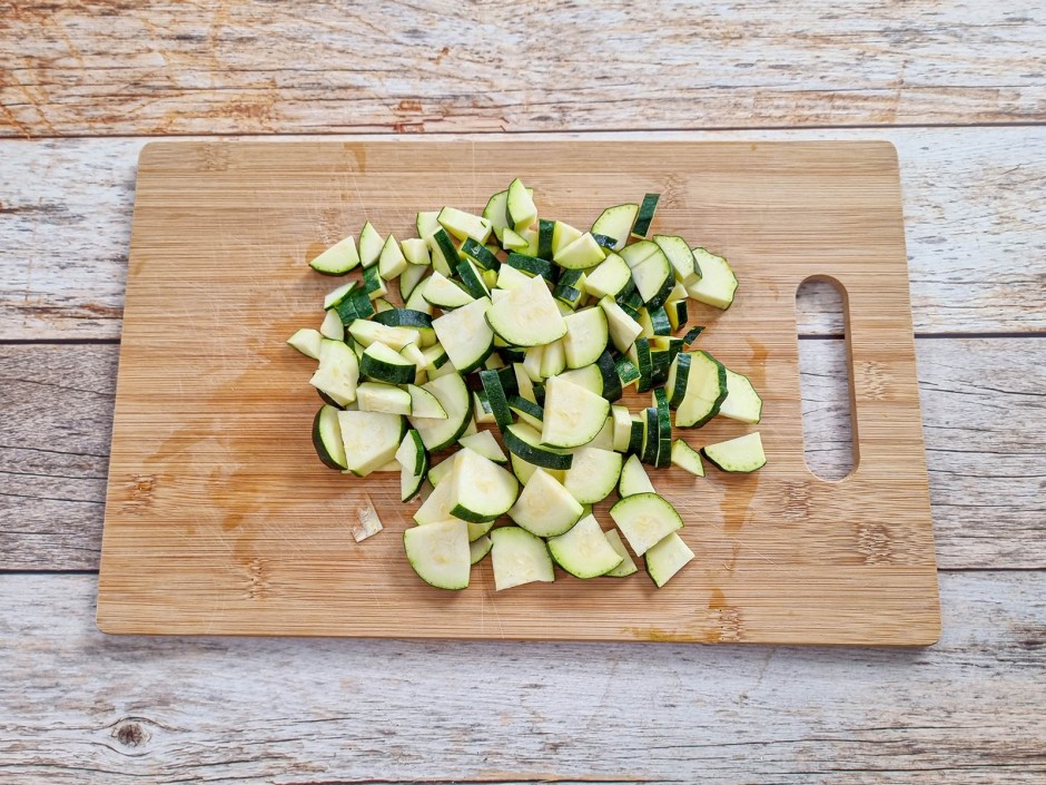Zucchini vorbereiten