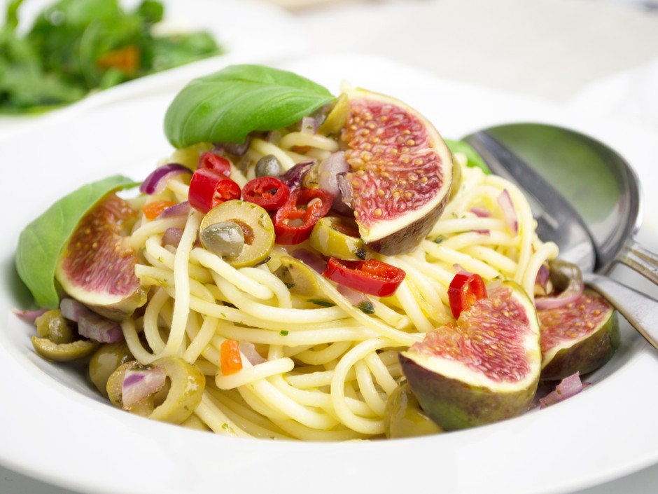 Spaghetti mit Feigen