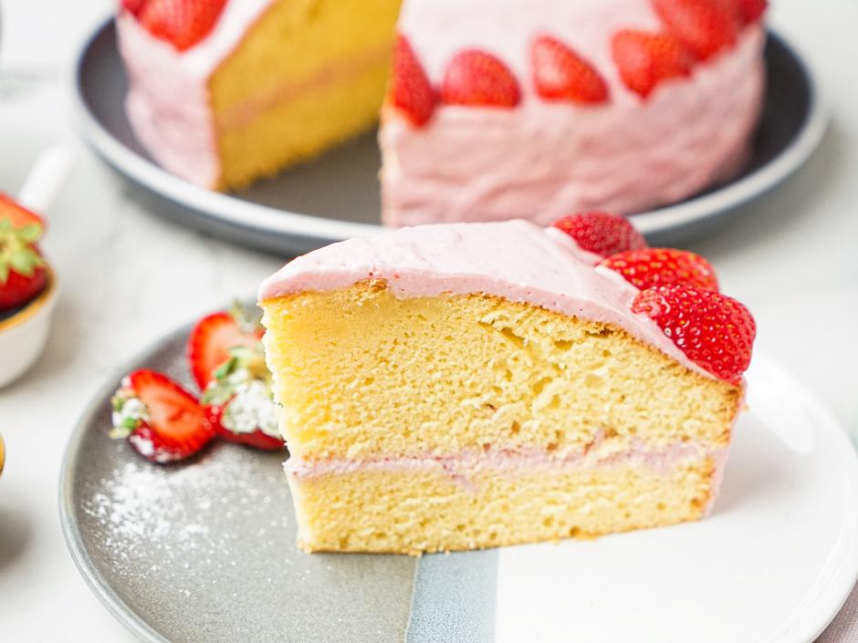 Leichte Erdbeertorte