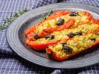 Gefüllte Paprika mit Schafskäse und Couscous
