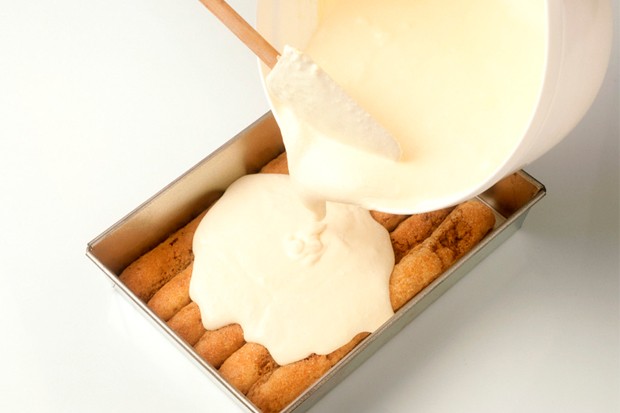 Tiramisu - Mascarponecreme verteilen