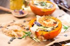 Gebackener Kürbis mit Käse