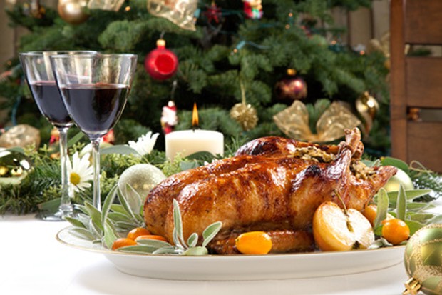 Glasierte Weihnachtsgans