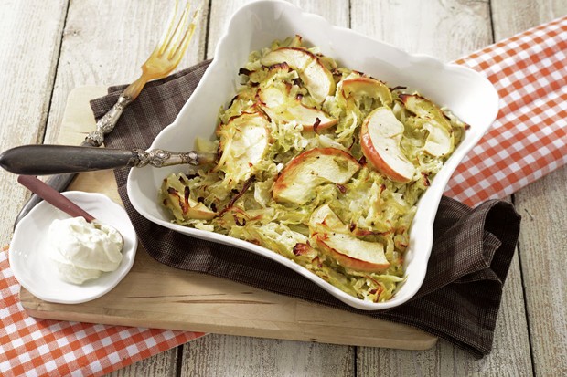 Tag 24: Kraut-Auflauf mit Äpfeln