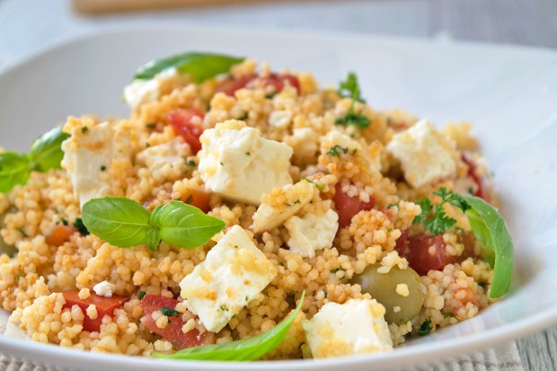 Tag 32: Couscous-Salat mit Schafskäse