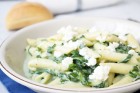 Penne mit Spinat