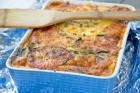 Vegetarische Moussaka mit Linsen
