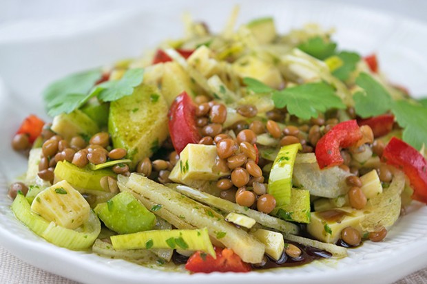 Warmer Puy-Linsen-Salat