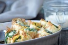Crepes mit Ricotta-Spinat-Fülle