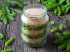 Zutaten ins Glas schichten