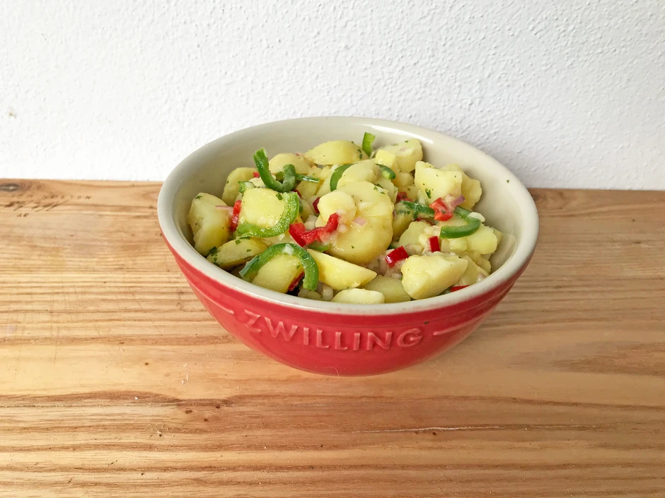 Pikanter Erd&auml;pfelsalat mit Jalapenos
