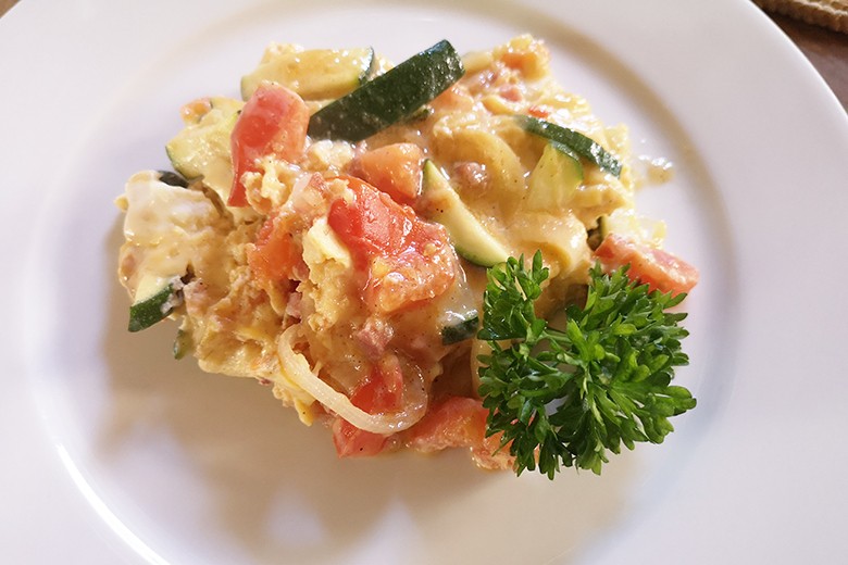 Zucchini-Speck-Frittata