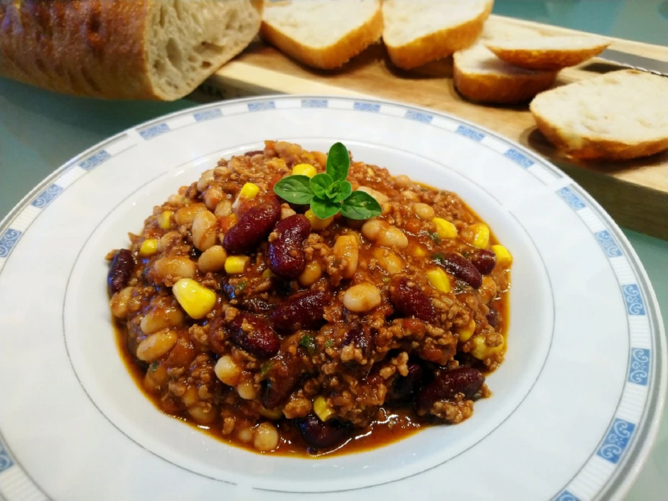 Chili con Carne mit Schokolade