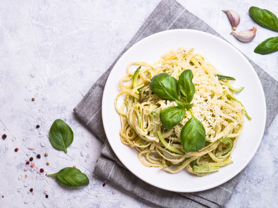 Histaminarme Spaghetti mit Pesto